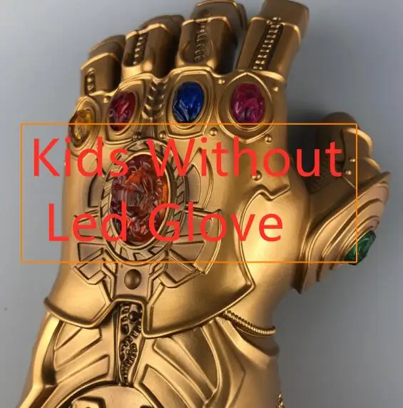 Светодиодный светильник Thanos Infinity Gauntlet для Мстителей Бесконечность войны косплей светодиодный перчатки ПВХ фигурка модель игрушки подарок на Хэллоуин