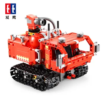 

Kid's DIY CaDA 538PCS Building Blocks Car C51048 Firer Robot Finley Firer Truck Two Shape Changes Blocks Interactive Play Toys