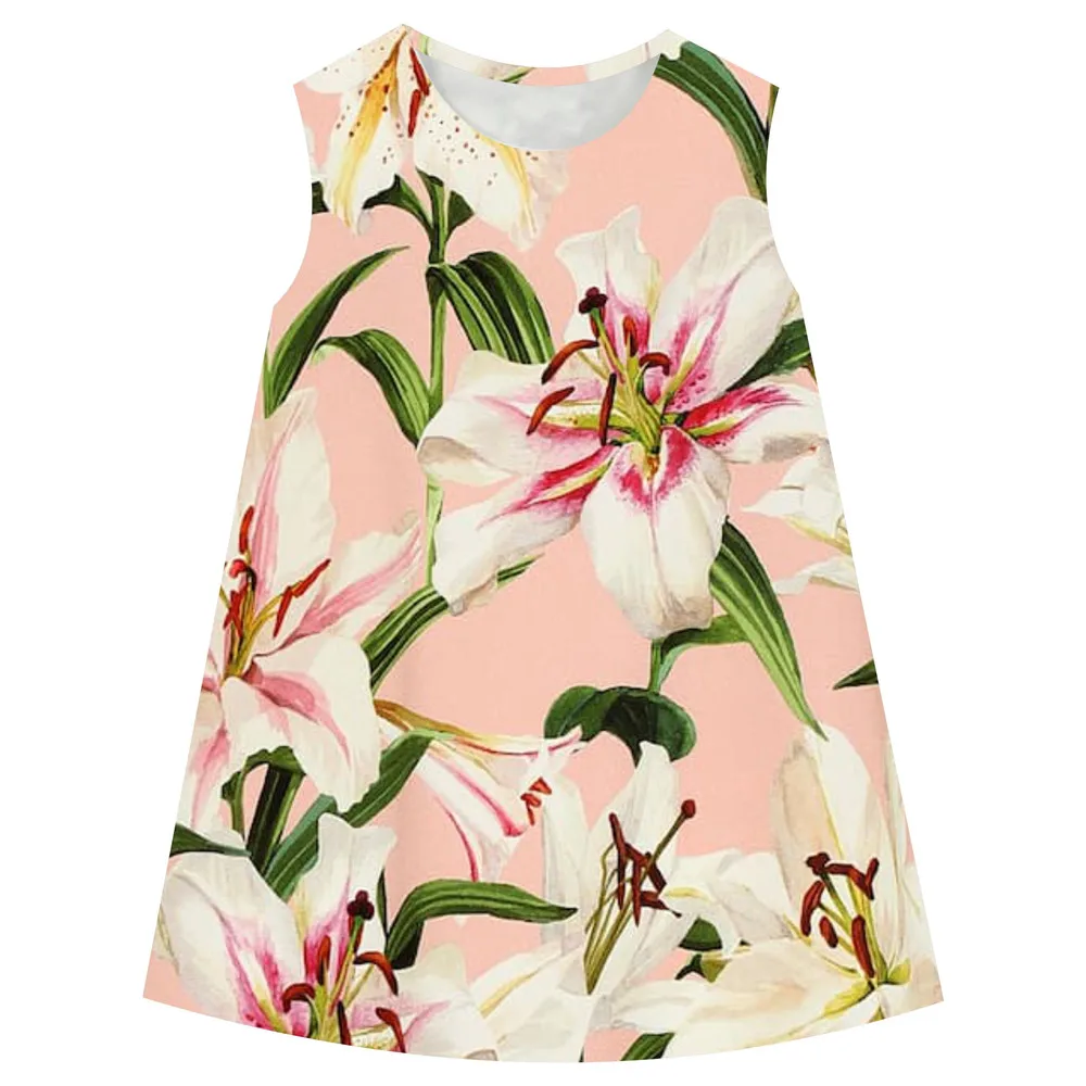 Г. Детская одежда для девочек; красивые пляжные вечерние платья с принтом для маленьких девочек; Брендовое платье для девочек; Новое Детское платье; одежда