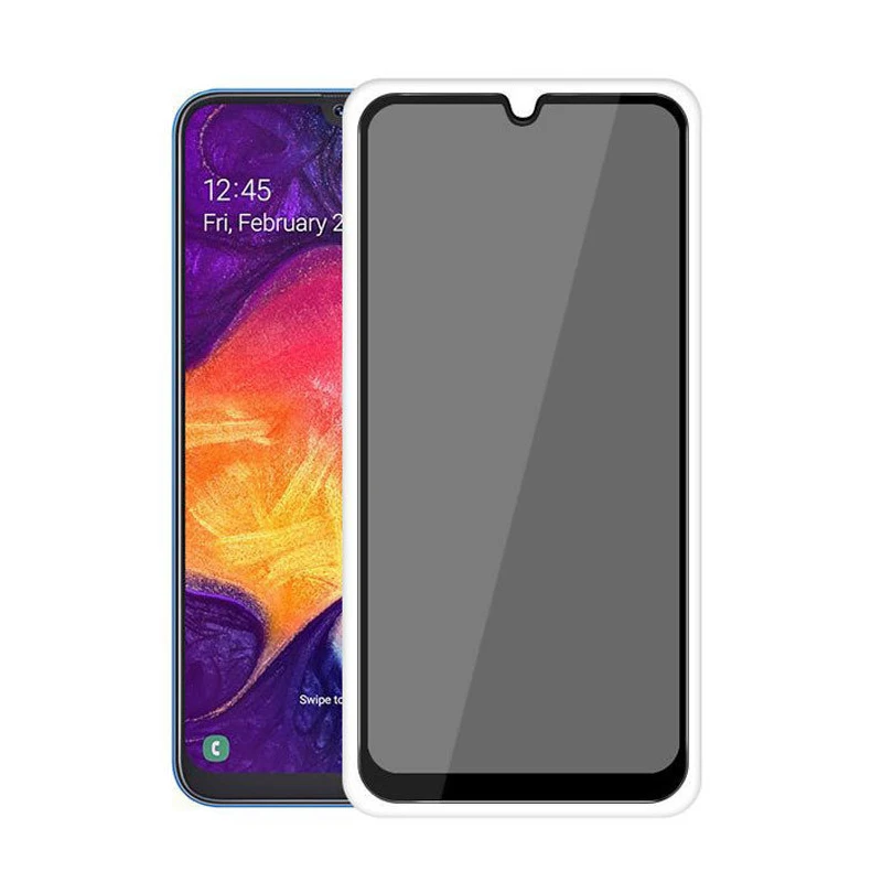 Full Cover Privacy Tempered Glass Film For Samsung Galaxy A10 A20E A30 A40 A50 A60 A70 A80 A90 A51 Anti-peeping Screen Protector | Мобильные