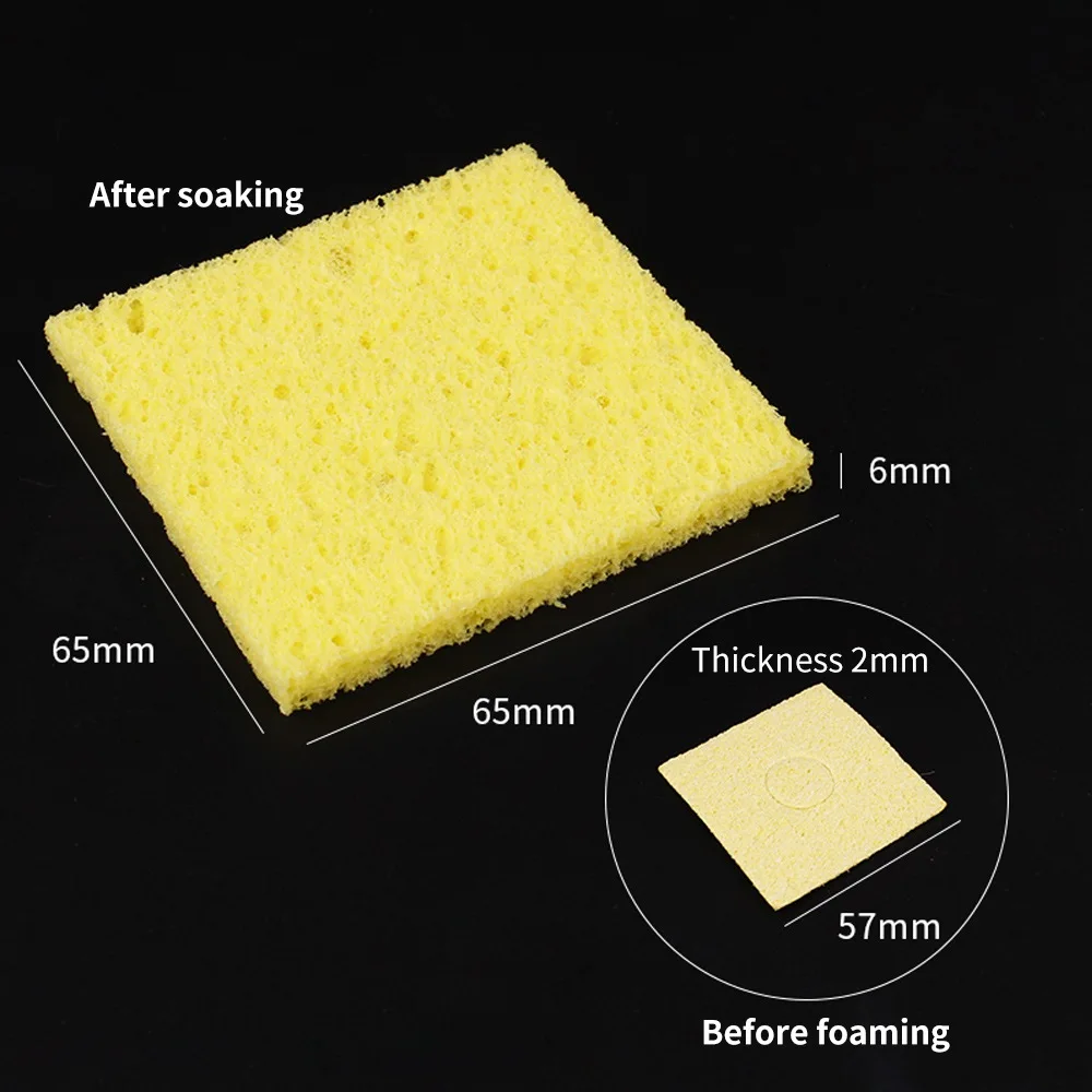 LUXIANZI 10/20PC Cleaning Sponge Cleaner High Temperature Resistance Electric Welding Soldering Iron Tip Cleaner Pads Tools electric soldering iron Welding Equipment