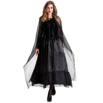

Witch Cos Dress Long Dress Ghost Bride Dress Vampire COS Witch Costume New
