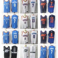 Oklahoma City Рассел Уэстбрук Пол Джордж баскетбольные майки для мужчин
