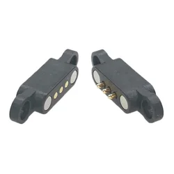 50PCS Magnetic Spring Pogo Pin Connector 3 Pin Pitch 2.3 MM Through Holes PCB Mount Male Female Probe DC Power Charge Socket