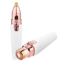 Триммер для бровей, эпилятор, 2 в 1, Женская губная помада для лица, для бровей, ручка для удаления волос, безболезненная портативная Бритва для удаления волос