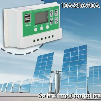 

10A/20A/30A LCD Solar Panel Charge Controller Temperature Sensor Lamp Regulator