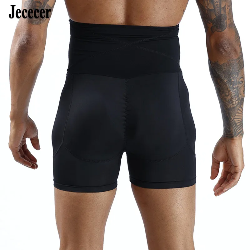Aismz fitness emagrecimento barriga coxa shapewear cintura acolchoada cueca masculina bunda