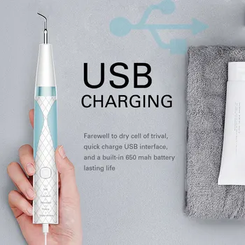 

Ultrasonic Calculus Remover Dental Scaling Electric Portable Scaler Sonic Remover Smoke Stains Tartar Plaque Teeth USB Recharge