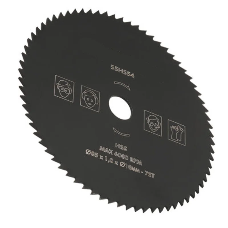 72 Teeth 85mm*10mm HSS Circular Saw Blade Discs Wheel For Cutting Wood Metal Cut