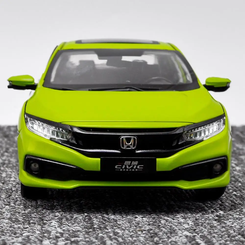 1/18 весы Honda CIVIC зеленые литые под давлением автомобильные модельные игрушки, Коллекционные Подарочные NIB