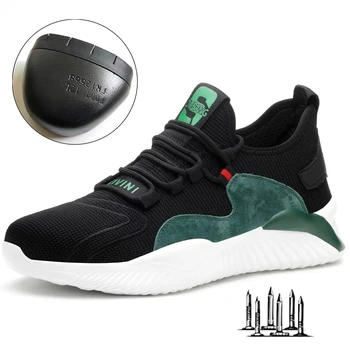 Dropshipping uomo donna scarpe da lavoro puntale in acciaio stivali di sicurezza Standard europeo antisfondamento scarpe sportive antiforatura scarpe antinfortunistiche 1