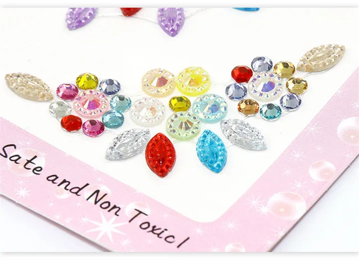 6   Jewelry Accesories Crystal Pearl Sticker Dragonfly Flower Crown Pattern Rhinestones Stickers For Mobile Phone Car Decorative