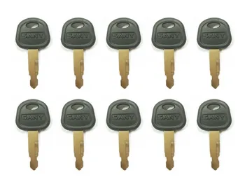

10X Heavy Equipment Ignition Key For Sany Excavator Bulldozer Loader 60022654