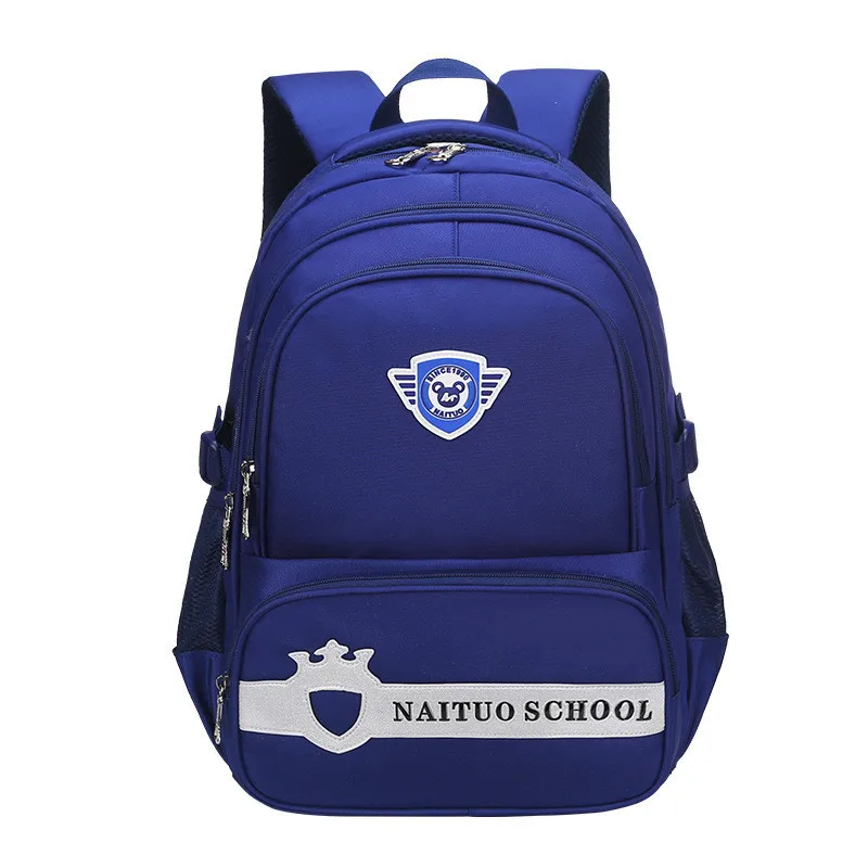 Large dark blue School Quality Children Backpacks Kids Nylon High Bags for Boys Girls Satchel Child Schoolbag Mochila Infantis Escolar - Цвет: Large dark blue