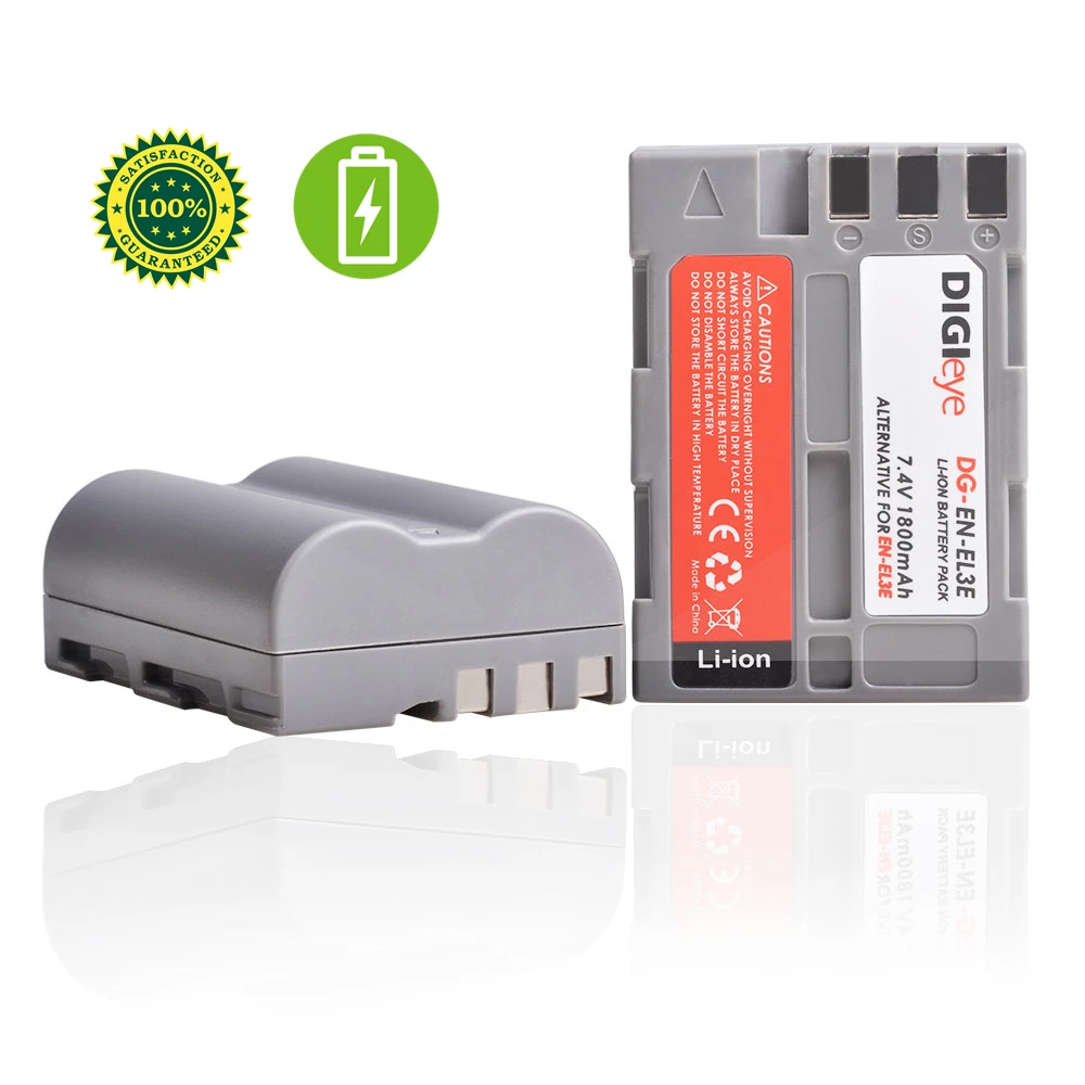 Bateria da Câmera para Nikon D50 D70 D70s D80 D90 D100 D200 D300 D300s D700 En-el3e Enel3e en El3e 7.4v 1800mah - Image 5