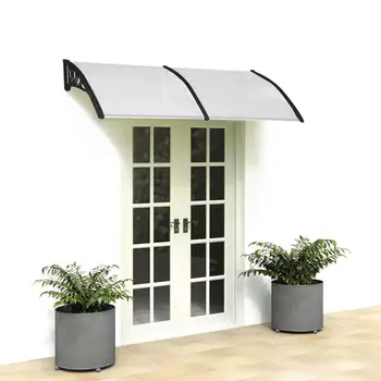 

[US-W]HT-200 x 100 Household Application Door & Window Rain Cover Eaves Black Holder