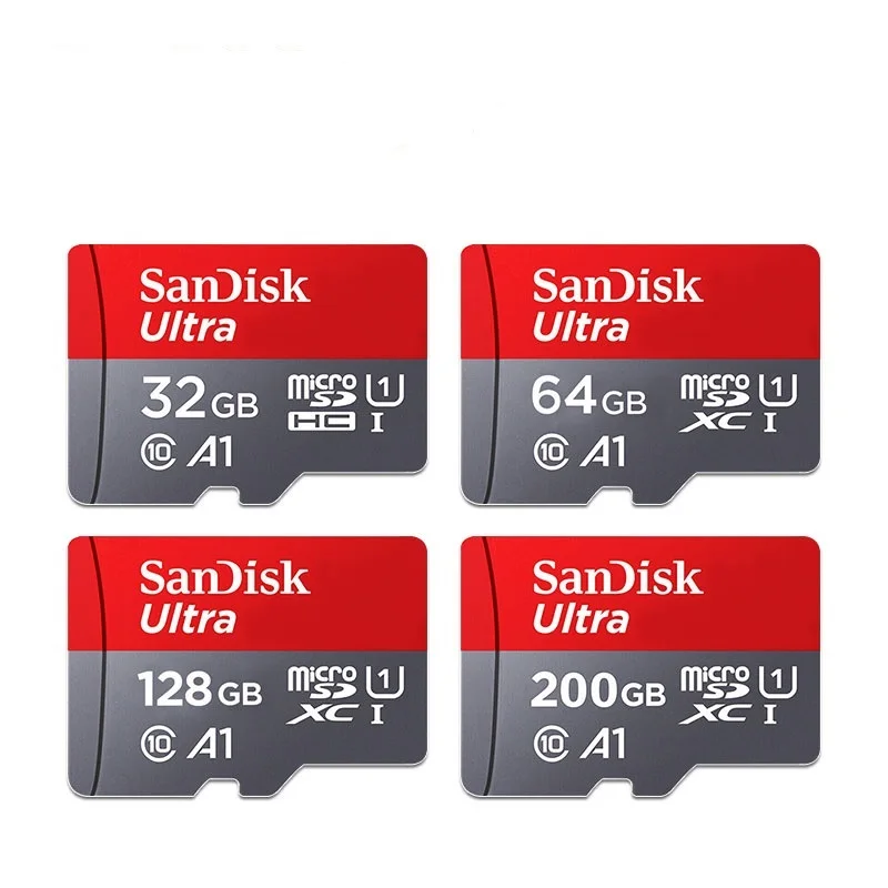 Карта micro sd SanDisk ultra, 400 ГБ, 256 ГБ, 200 ГБ, 128 ГБ, 64 ГБ, 32 ГБ, 16 ГБ, карта памяти, класс 10, TF карта, 98 м/с, флеш-карта