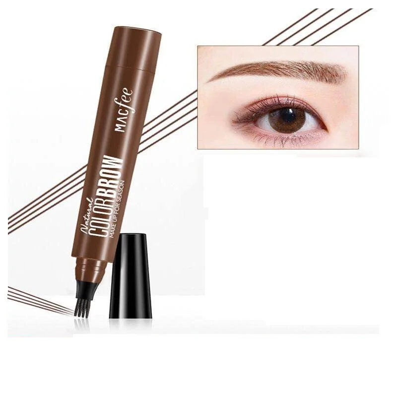 4 Points Eyebrown Pen Waterproof Fork Tip Long Last Sweat-proof Eyebrow Pencil | Дом и сад