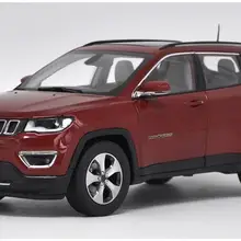 1/18 весы Jeep Compass SUV красный литье под давлением автомобильные модельные игрушки, Коллекционные Подарочные NIB