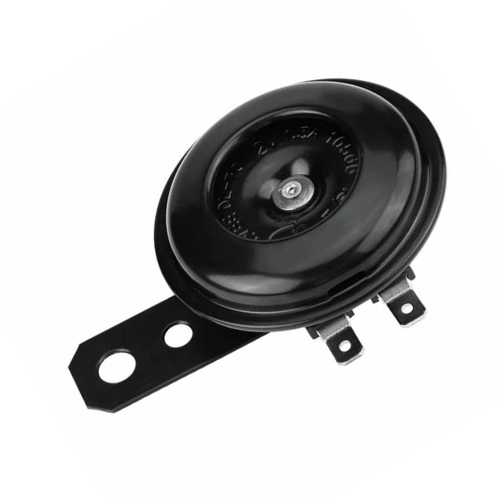 

Black Universal 70mm 12V Loud Electric Horn 105dB Motorcycle Car ATV Scooters Motorcycle Decoration Accessories