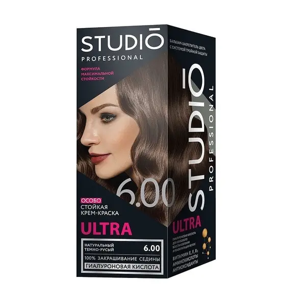 СТУДИО Профешнл для седых вол.№ 6 00 НАТУРАЛЬНЫЙ ТЕМНО-РУСЫЙ | Красота и здоровье