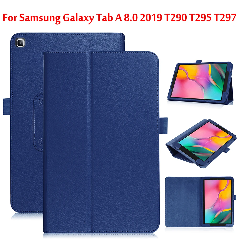 Чехол для Samsung Galaxy Tab A 8 0 2019 T290 T295 T297 SM дюйма складной чехол из искусственной