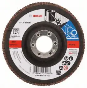 Лепестковый шлифкруг X571 Best for Metal для домашнего инструмента Bosch (2 608 607 325) Оригинал |