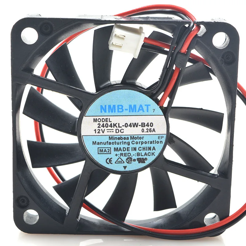 Для NMB 6010 12V 0.25A 2404KL-04W-B40 6 см двойной шар тепловыделения вентилятора