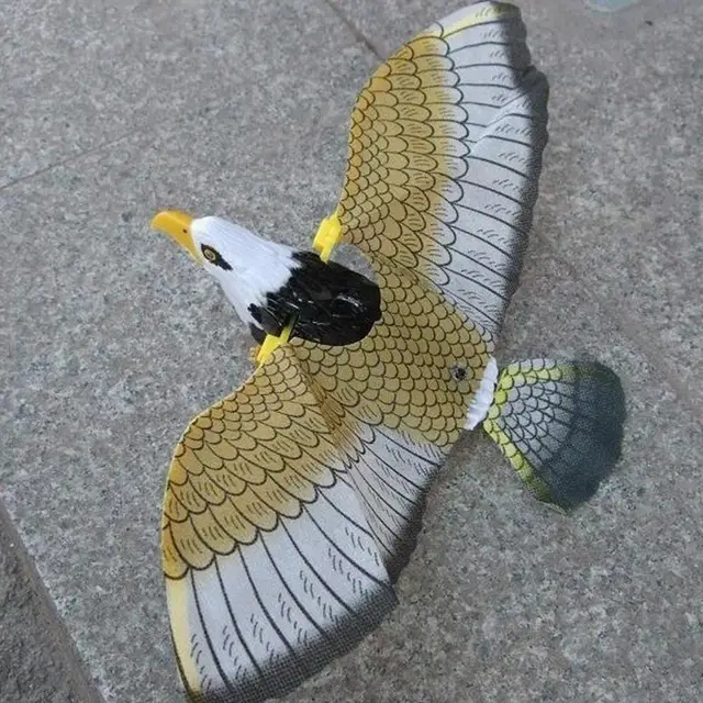 Silent Electric Hovering Flying Eagle Toy Hanging Wire Eagle Electric Simulation Flying Bird Children Toy Luminous Bird Repeller 1