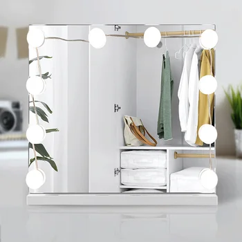 LED three-color mirror light makeup mirror fill light USB mirror front light interior decoration light 1
