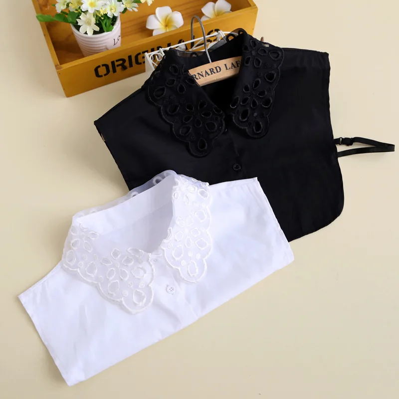 

Women Girls Lapel Fake Collar Shirt Detachable Collar Half Shirt Blouse Tops False Collars Ties Decor Female Nep Kraagie