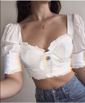 

2020 Vintage Tops Women's Low-Cut Lace-up Western Style Sweater Long Sleeve Elegant Shirt