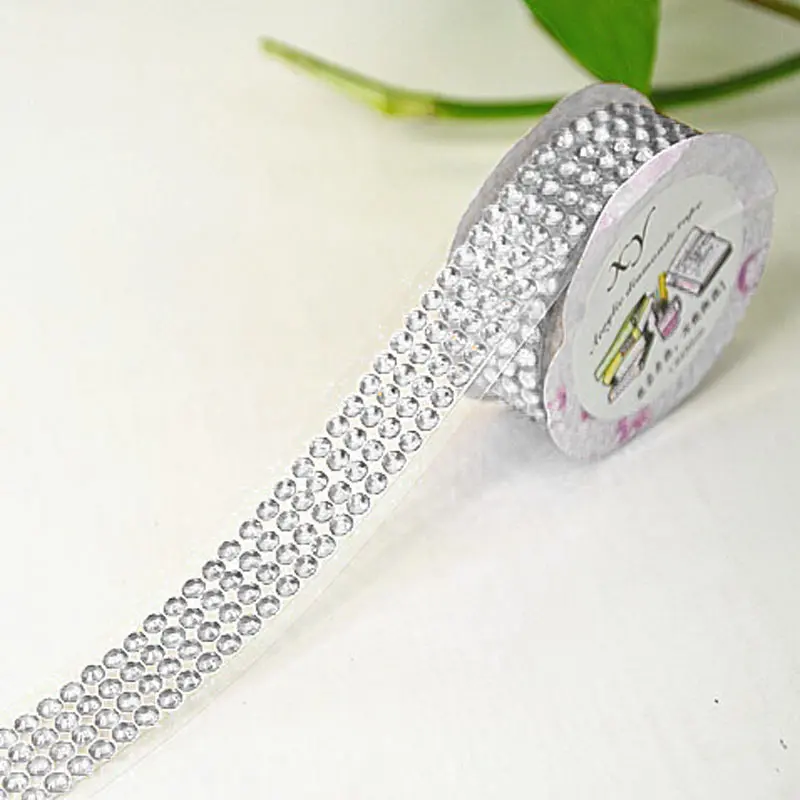 

Fashion Lovely High Quality Self-Adhesive Acrylic Rhinestones Stick On Scrap Booking Craft Sticker Tape C66