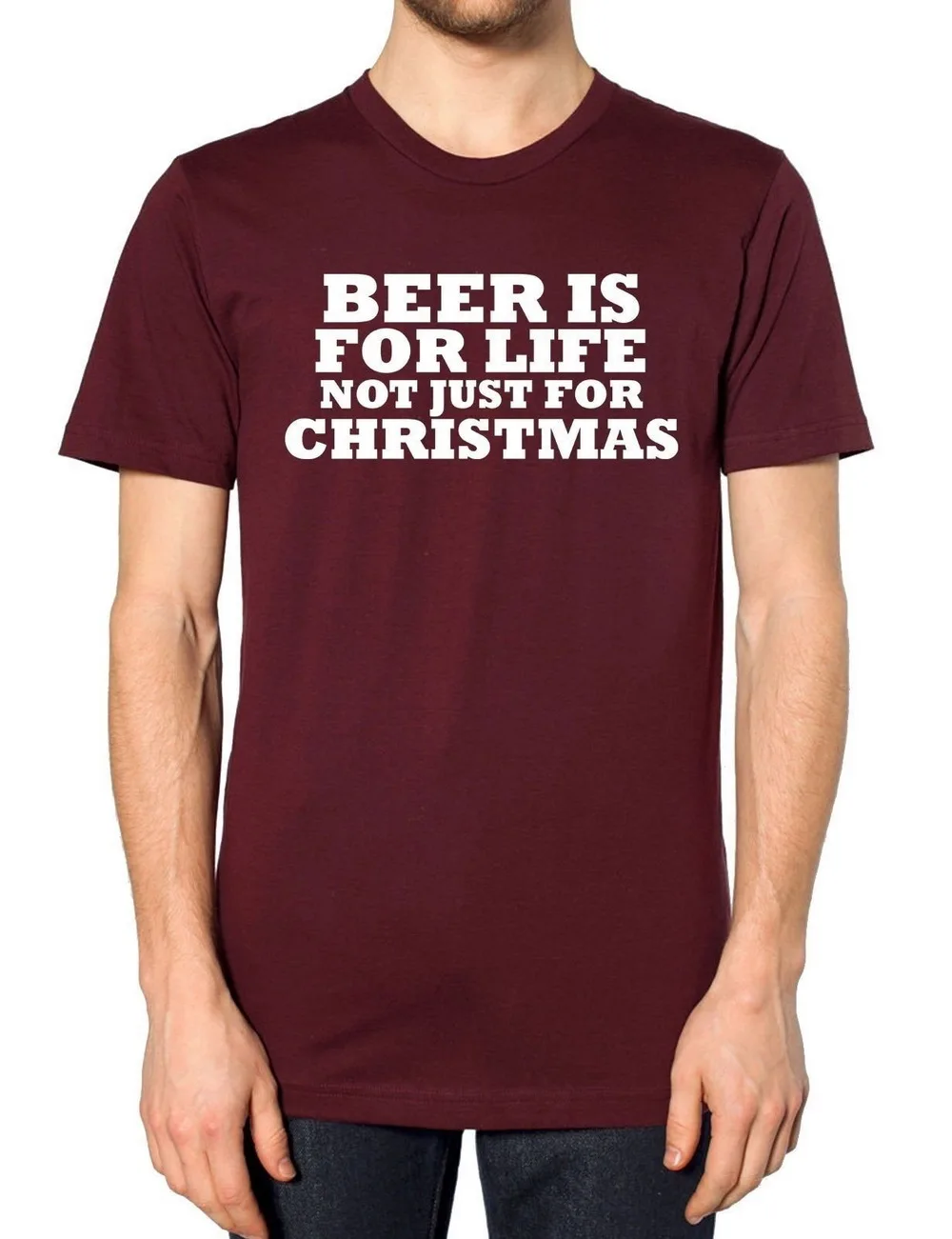 cheap Beer Is For Life Not Just For Christmas T Shirt Pint Dad Joke Novelty Gift Ideas Tee Shirt Personality Custom