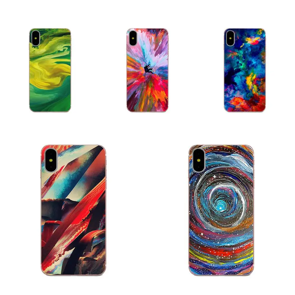 Красочный Абстрактный Psychedelic мягкий протектор для Huawei Honor Mate 7 7A 8 9 10 20 V8 V9 V10 V30 P40 G