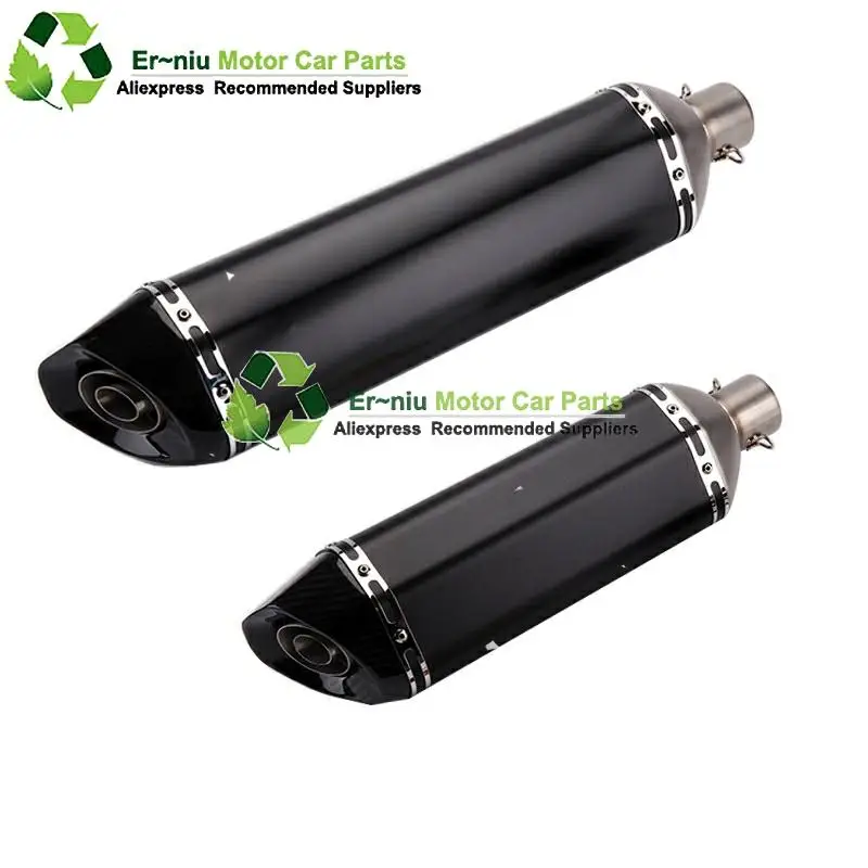Универсальный мотоциклетный глушитель без шнуровки Akrapovic из углеродного волокна с db killer для всех мотоциклов от 125CC до 1000CC