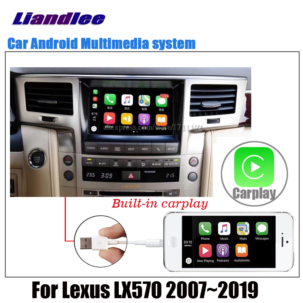

Liandlee 8 Inch Android 8.1 For Lexus LX570 2007~2017 2018 2019 Stereo Car Screen Carplay DSP BT GPS Navi Navigation Map Media