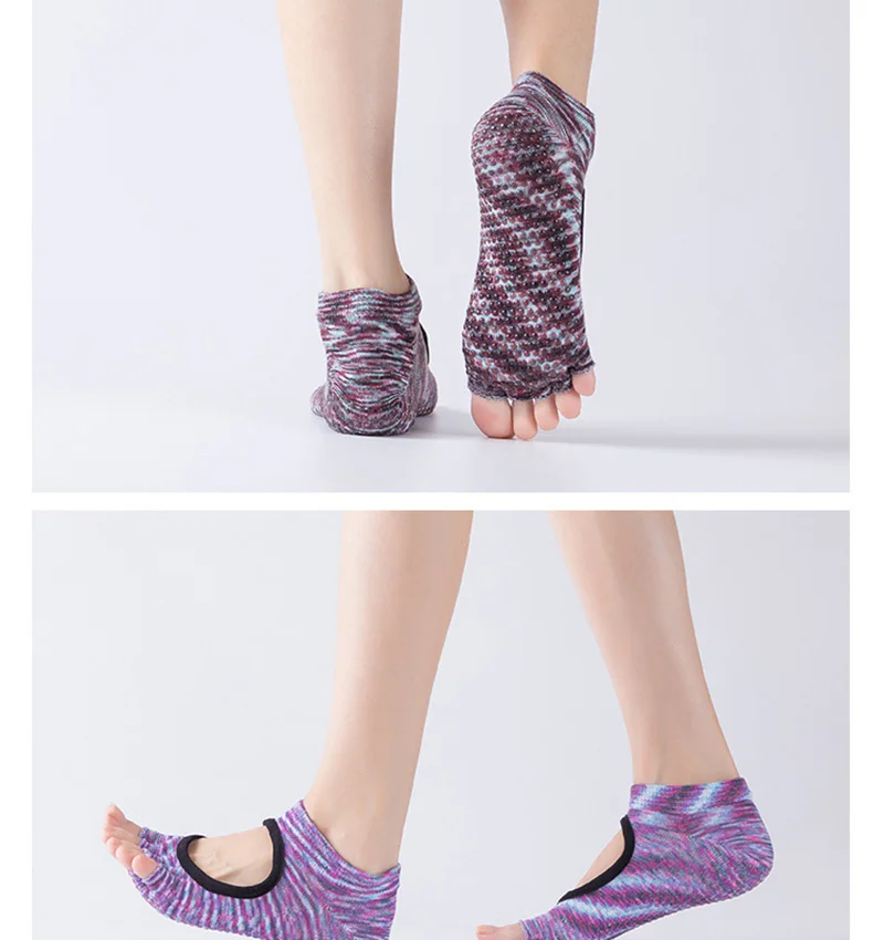 半趾露背瑜伽袜_09