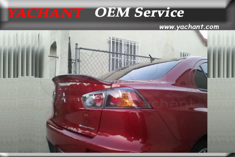 Автомобильный Стайлинг FRP стекловолокно задний спойлер подходит для 08 12 Lancer Evolution