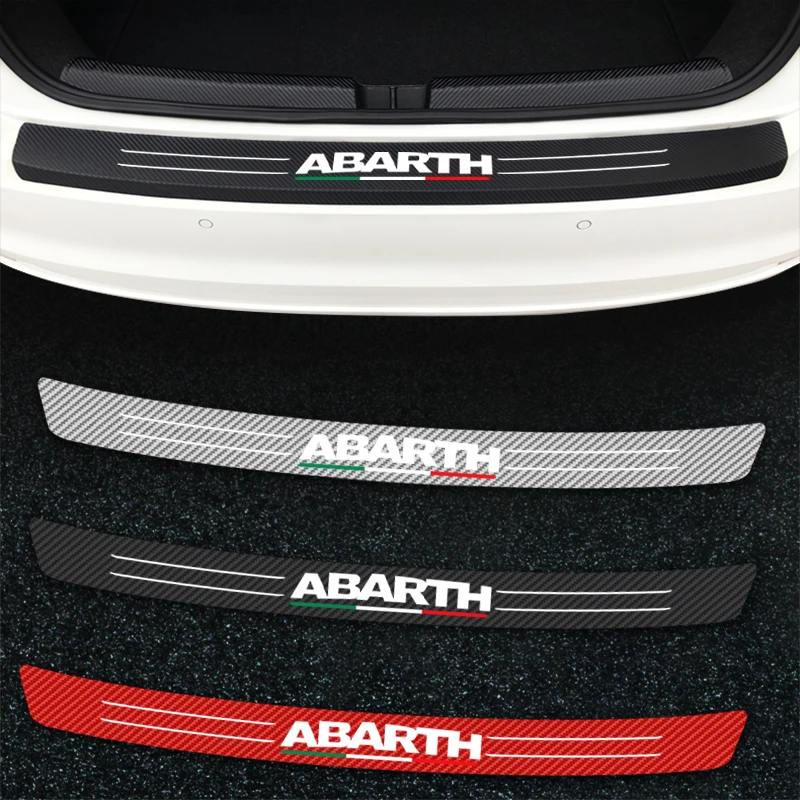 Автомобильная эмблема abarth из углеродного волокна защитная наклейка на задний