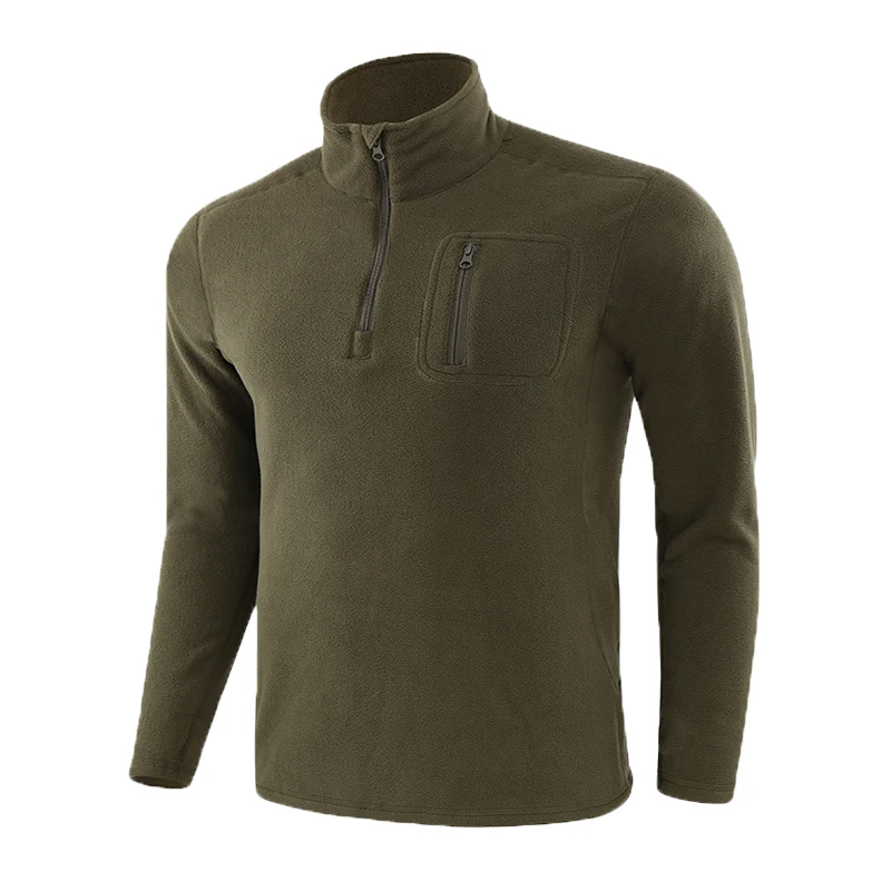 Военные осенне-зимние мужские тактические флисовые пуловеры, армейская одежда - Цвет: Army green