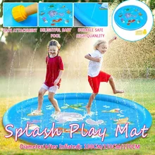 Посыпать всплеск игровой коврик Забавный летний спрей ToysInflatable всплеск коврик открытый воды игрушки для детей ясельного возраста 100/150/170 см