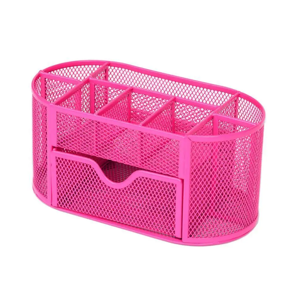 

Metal Desk Organizer Combination Mesh Desktop Pencil Stationery Office Holder School Storage Badge Supplies Box Pen Ruler V9P8