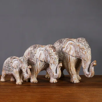

New Creative Elephant Ornaments Home Furnishing Interior Room Living Room Resin Crafts Decoration Desk Decoration Craft Gift