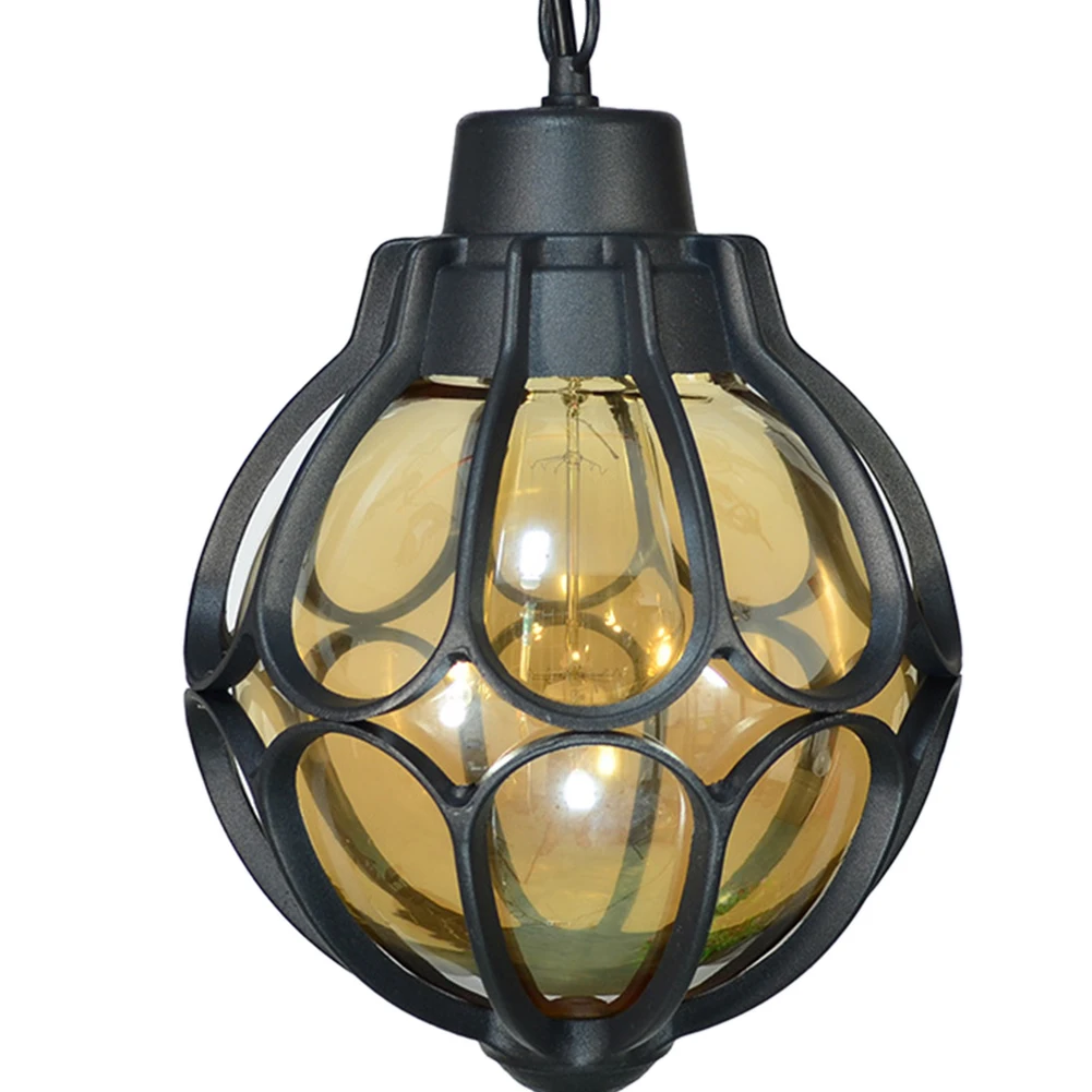 

Pendant Light Decoration Vintage Aluminum Outdoor Waterproof Anti Rust Home Hanging Courtyard Easy Install Ball Shape Garden