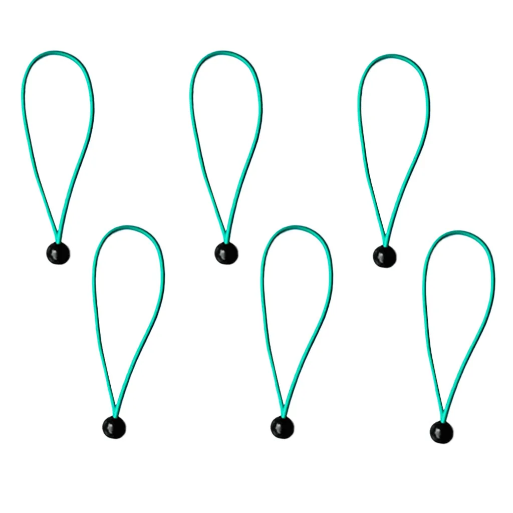 6pcs Multipurpose 5.9 inch Heavy Duty Tarp Canopy Bungee Cords with Ball UV Protection