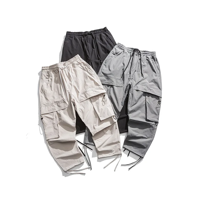 

Northern Boundary Men'S Wear 2020 Spring New Style Three-Color Solid Color Function Workwear Pants Men's National Trends Casual