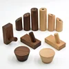 Creative Beech Walnut Wood Hook Wall Wall Mounted Coat  Entrance Clothes Hat Skirt Taper Punch Home Hotel Decoration Robe Hanger 1