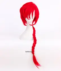 Ранма 1/2 Saotome Ранма косплей парик длинные красные термостойкие синтетические волосы парик + парик