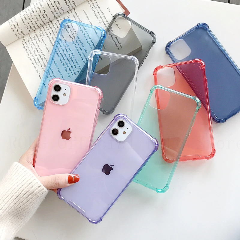 Чехол-накладка для iPhone 11 Pro Max X XR XS 6 6S 7 8 Plus силиконовый прозрачный | Мобильные
